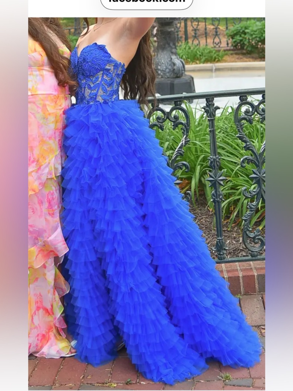 Prom elegant and classy Stunning Blue Strapless Gown